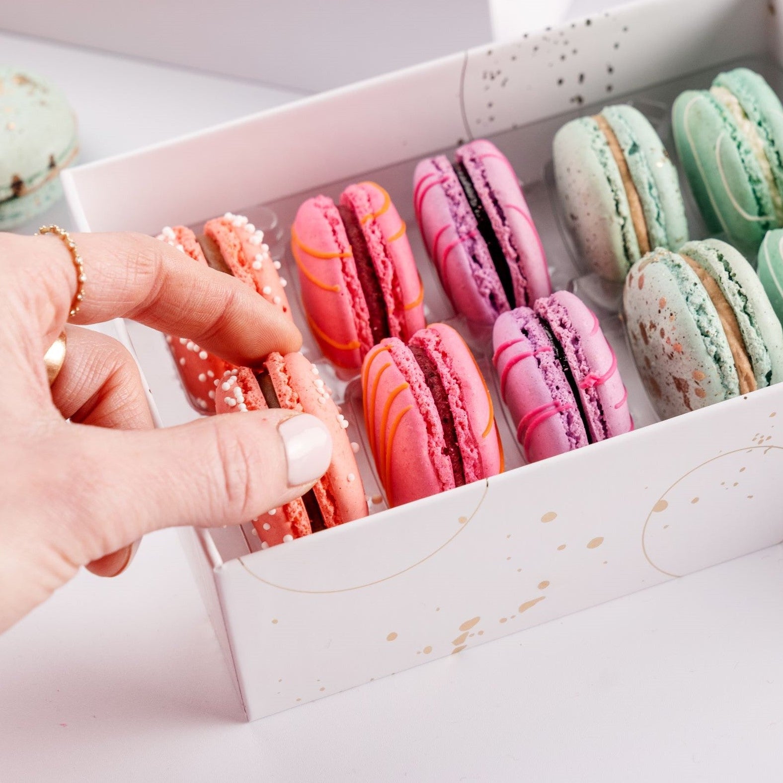 Shades of Pink | Mother’s Day 10 Piece Macaron Gift Box