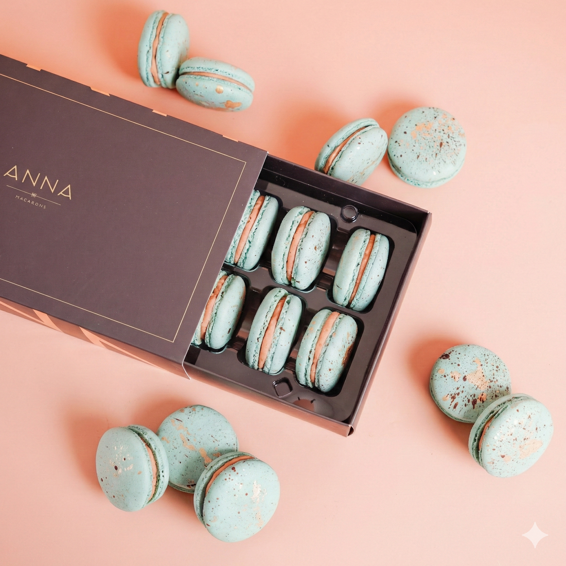 12 piece Mini Egg Macaron Box