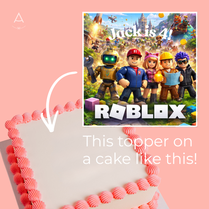 Roblox Kids Birthday Cake