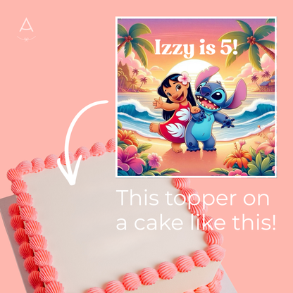 Lilo &amp; Stitch Kids Birthday Cake