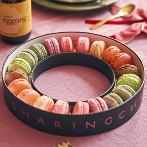 Rainbow Christmas Wreath Macaron Box