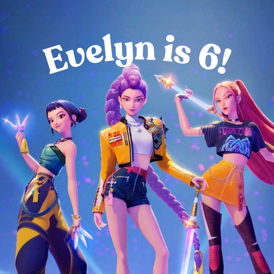 K-Pop Demon Hunters Kids Birthday Cake