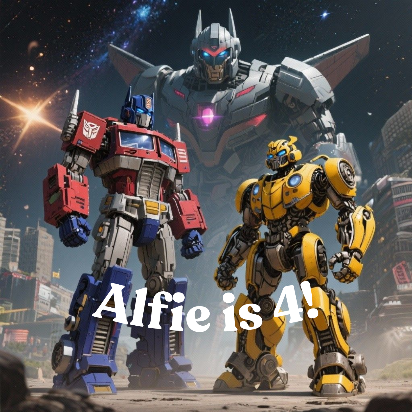 Transformers Kids Birthday Cake