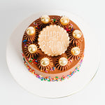 Load image into Gallery viewer, Chocolate Sprinkle Party Cake - for Two
