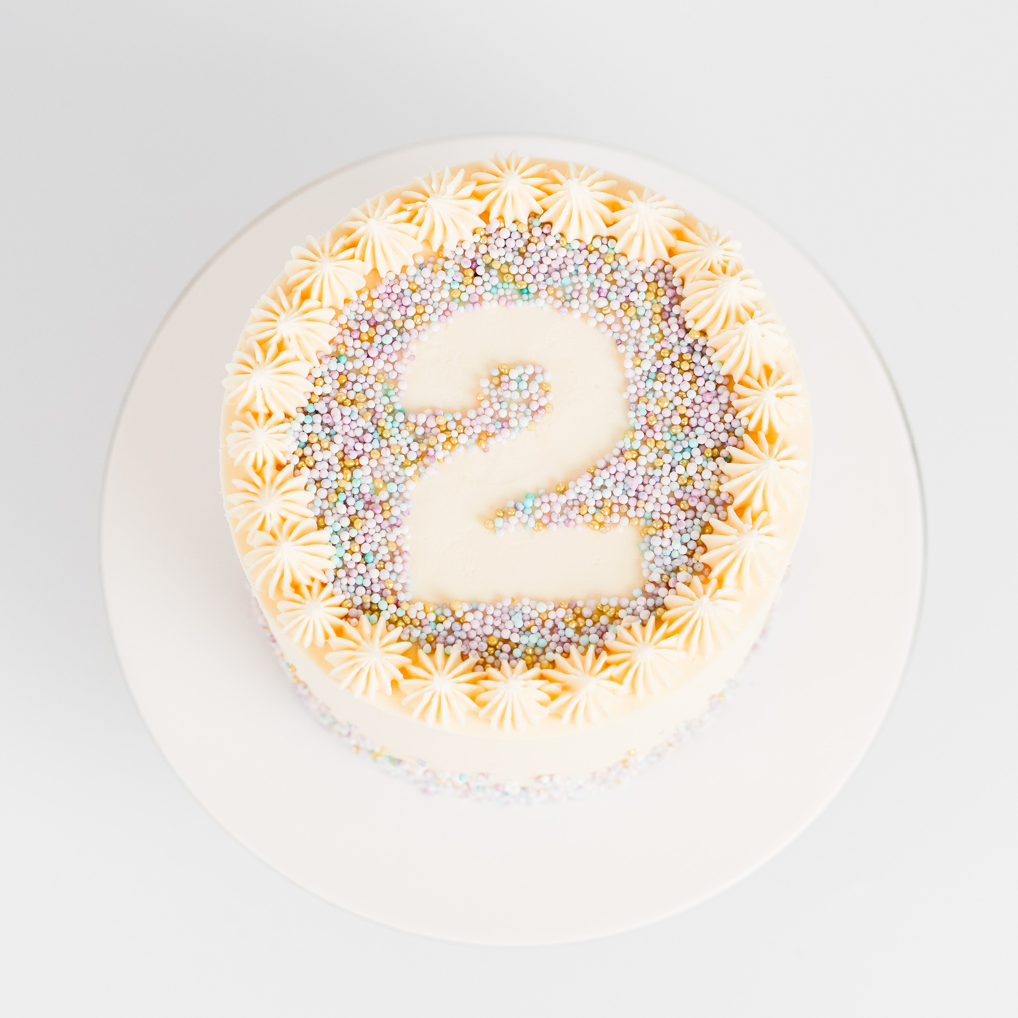 Sprinkle Number Cake