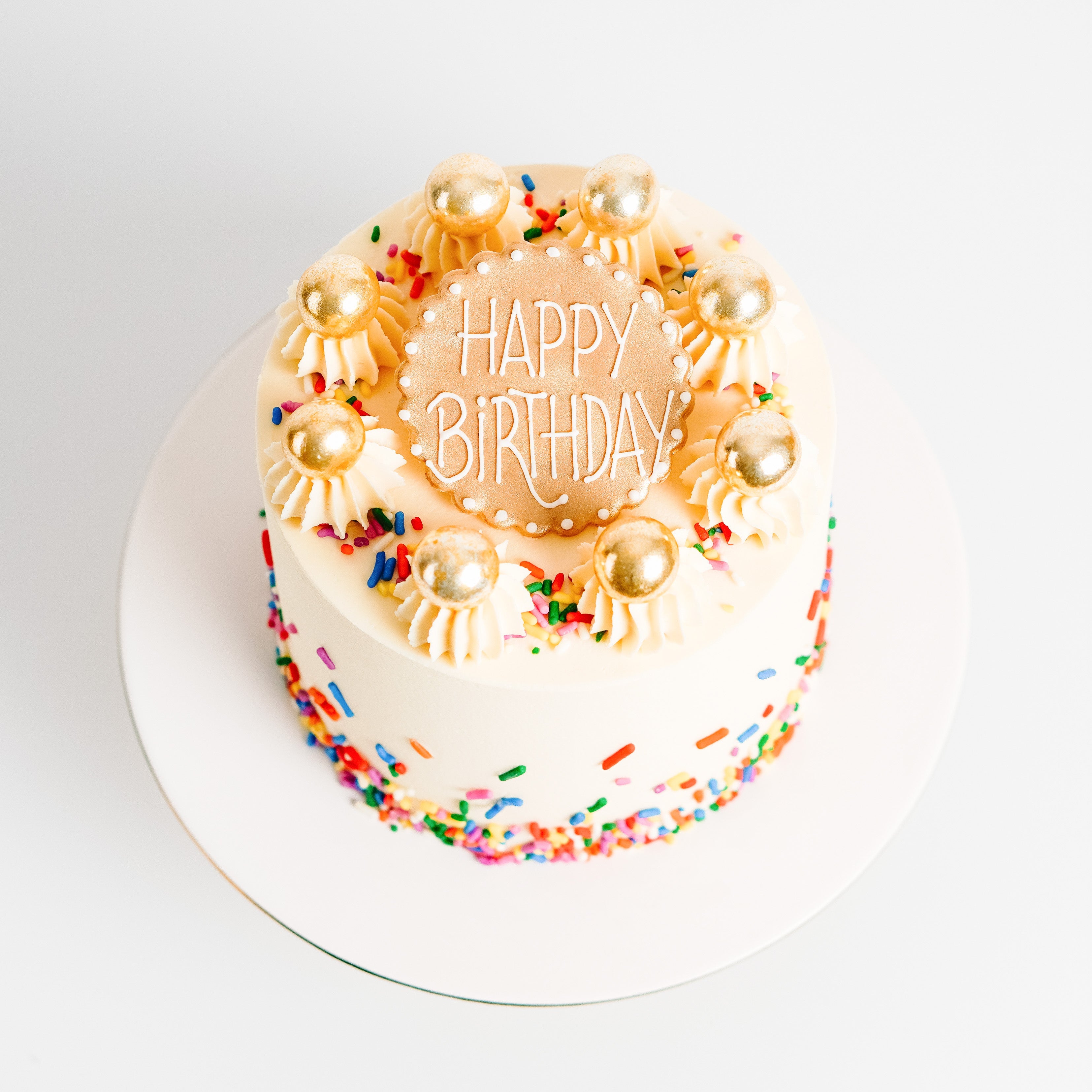 Vanilla Sprinkle Party Cake